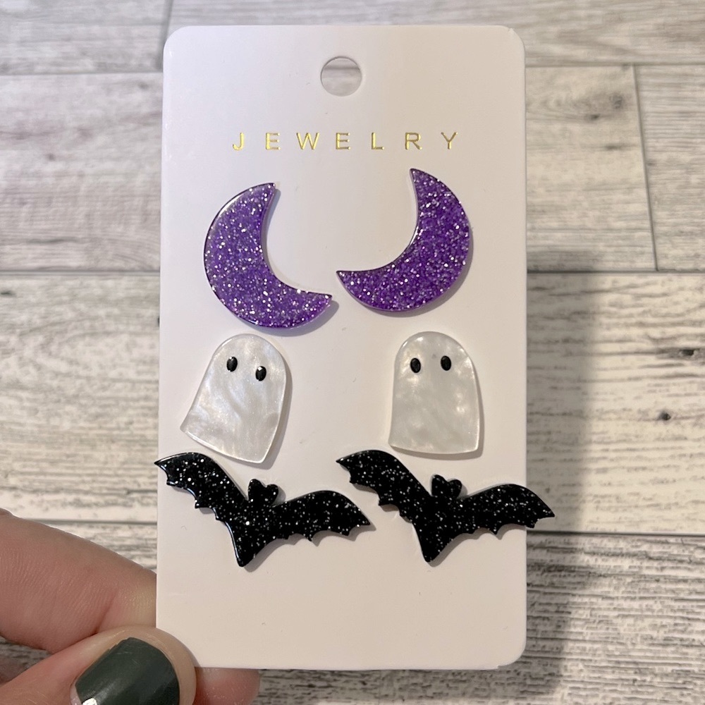 NWT Halloween Acrylic Earrings Pack